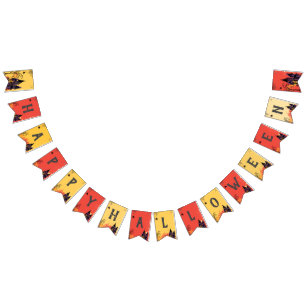 Colourful Abstract Halloween Party Bunting