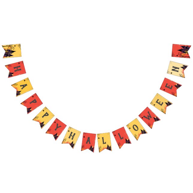 Colourful Abstract Halloween Party Bunting (All)