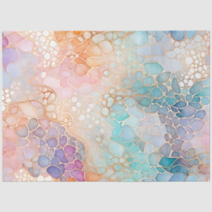 Colourful Abstract Ink Art Tissue Paper
