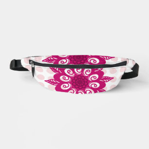 Colourful Abstract Kaleidoscope Flower Pattern Thr Bum Bags