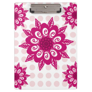 Colourful Abstract Kaleidoscope Flower Pattern Thr Clipboard