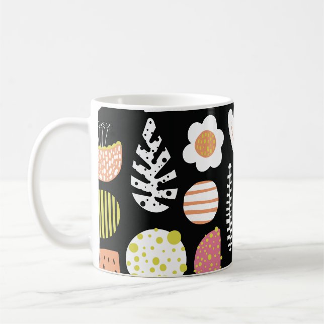 Colourful abstract kids seamless pattern. coffee mug (Left)