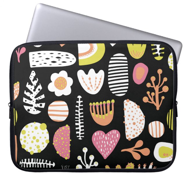 Colourful abstract kids seamless pattern. laptop sleeve (Front)