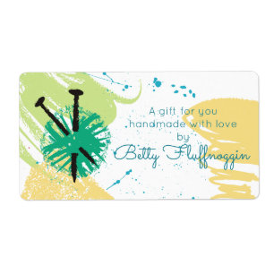 colourful abstract knitting needles ball of yarn