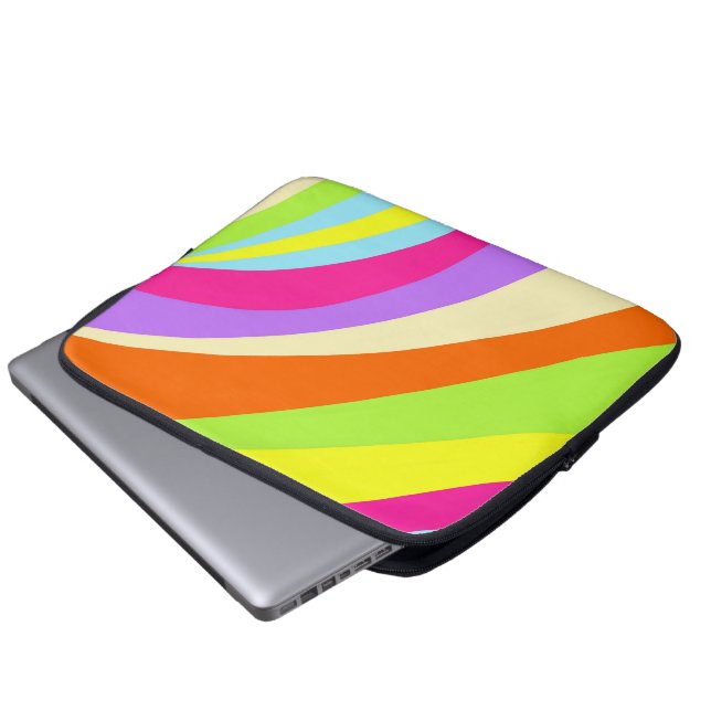 Colourful abstract laptop sleeve (Front Bottom)