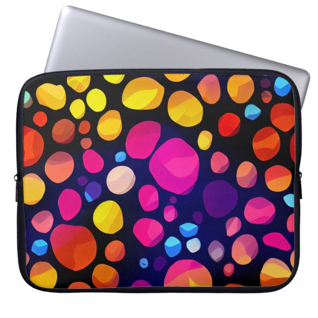 Colourful Abstract Laptop Sleeve (Front)