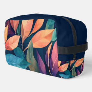 Colourful Abstract Leaves Dopp Kit