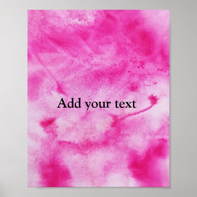 Colourful abstract minimal editable add your text  poster (Front)