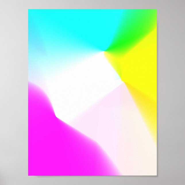 Colourful abstract minimal editable add your text  poster (Front)