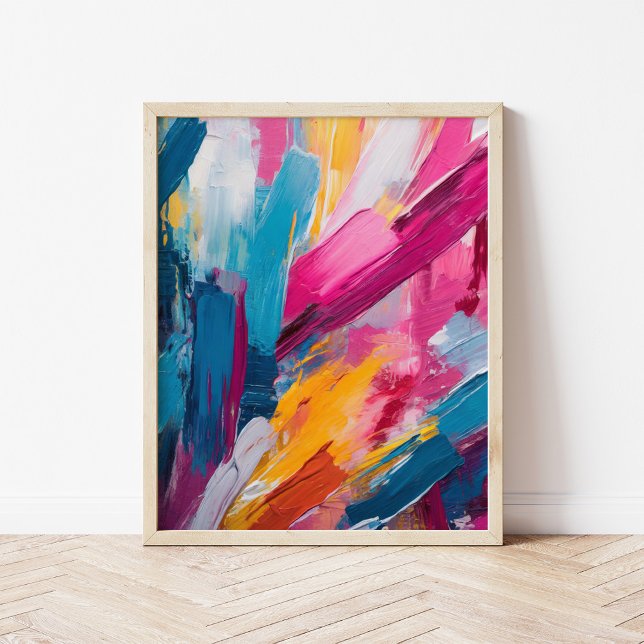 Colourful Abstract Modern Art Poster (Creator Uploaded)