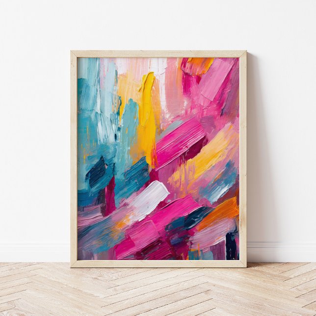 Colourful Abstract Modern Art Poster (Creator Uploaded)