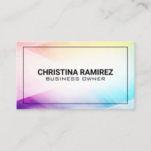 Colourful Abstract Modern Background Business Card