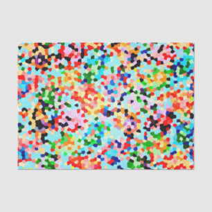 Colourful Abstract Modern Confetti Pattern Tissue Paper