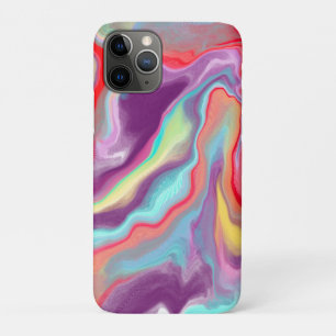 Colourful Abstract Modern Digital Art Marble  iPhone 11 Pro Case