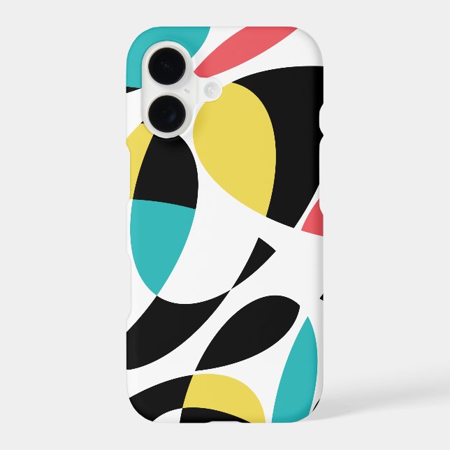 Colourful, abstract, modern, fun geometric pattern (Back)
