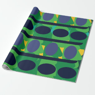 Colourful Abstract Modern Geometric Wrapping Paper