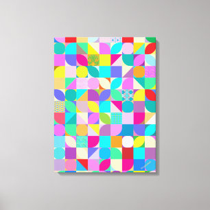Colourful abstract modern pattern Canvas Print