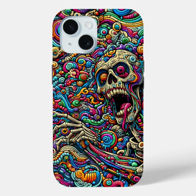Colourful Abstract Monster Case-Mate iPhone Case (Back)