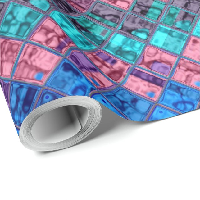 Colourful Abstract Mosaic Pattern #3 Wrapping Paper (Roll Corner)