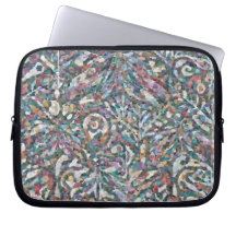 Colourful Abstract Mosaic Pattern Laptop Case