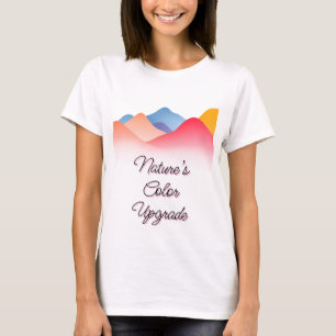Colourful Abstract Mountain Landscape T-Shirt