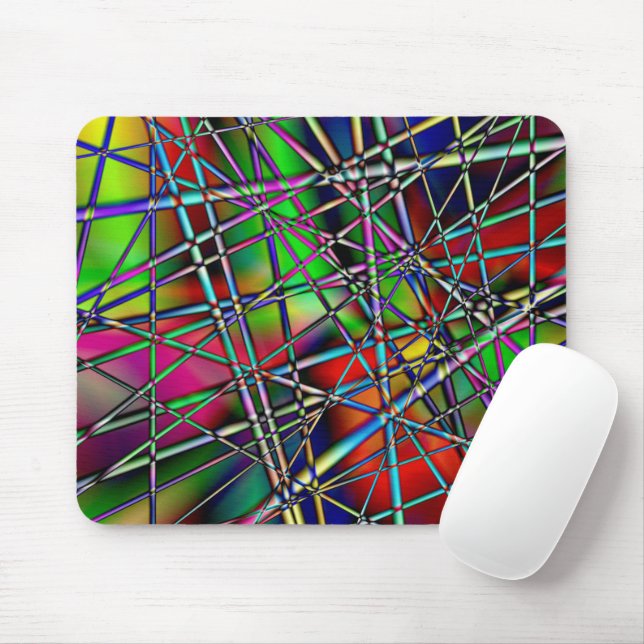 Colourful Abstract   Mouse Pad (With Mouse)