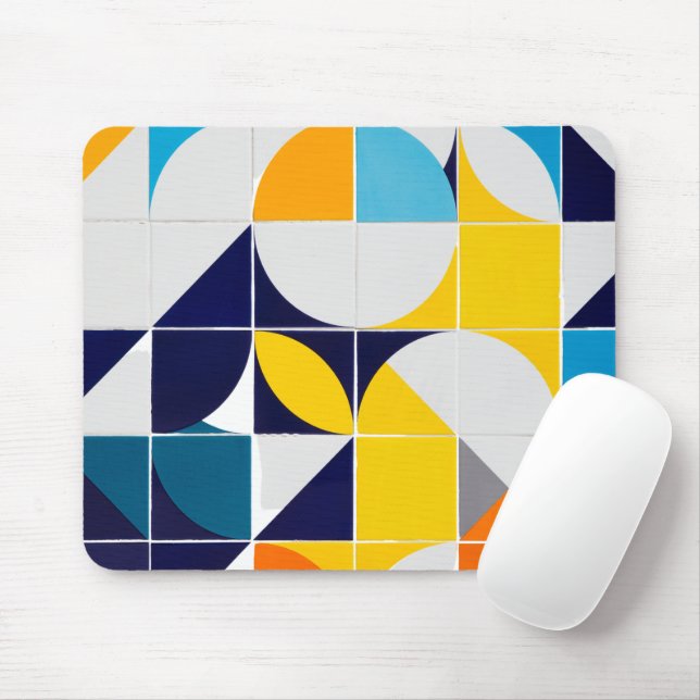  Colourful Abstract    Mouse Pad (With Mouse)
