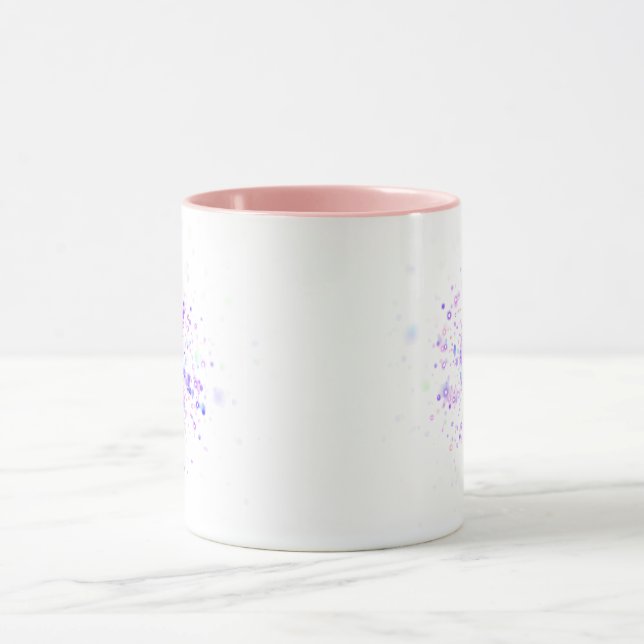 Colourful Abstract Neon Splash Mug (Center)