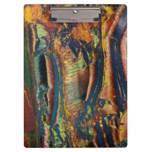 Colourful abstract of a Tiger eye Clipboard