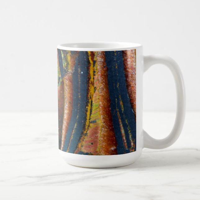 Colourful abstract of a Tiger eye Coffee Mug (Right)