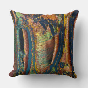 Colourful abstract of a Tiger eye Cushion