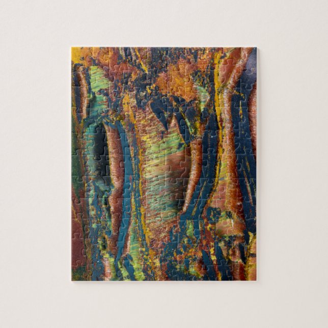 Colourful abstract of a Tiger eye Jigsaw Puzzle (Vertical)