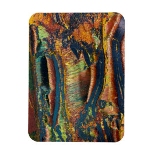 Colourful abstract of a Tiger eye Magnet