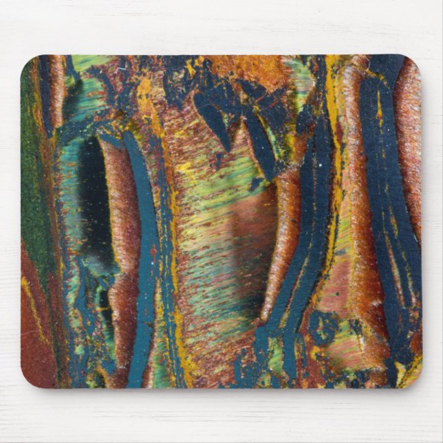 Colourful abstract of a Tiger eye Mouse Pad (Front)