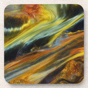 Colourful abstract of Pietersite Coaster