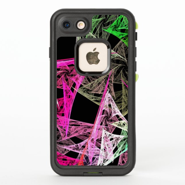 Colourful Abstract Origami Pattern LifeProof iPhone Case (Back)