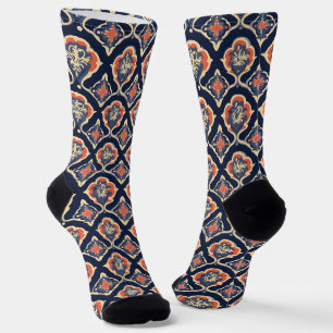 Colourful Abstract Ornamental Pattern Socks