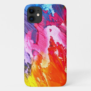 Colourful Abstract Paint Custom iPhone 11 Case