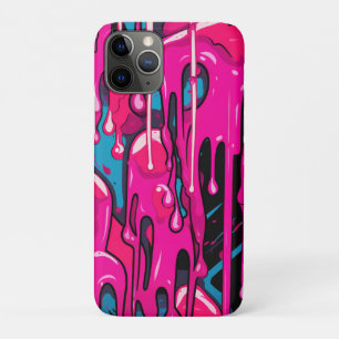 Colourful Abstract Paint Drips (15) iPhone 11 Pro Case