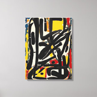 Colourful Abstract Painting Canvas Print