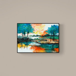 Colourful Abstract Painting Design Jigsaw Puzzle