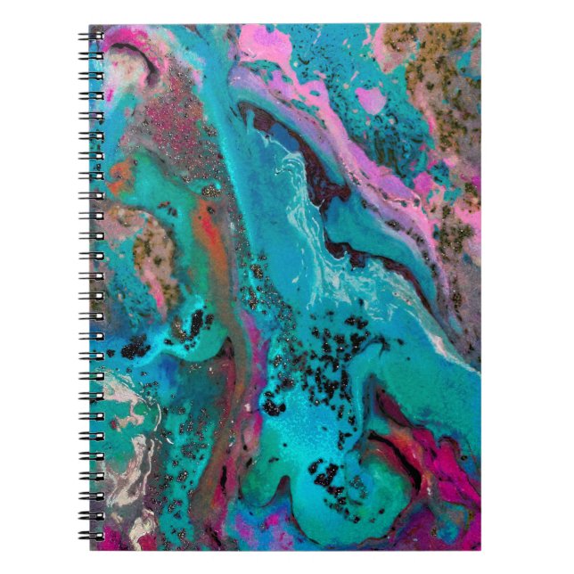 Colourful Abstract Painting Notebook (Front)