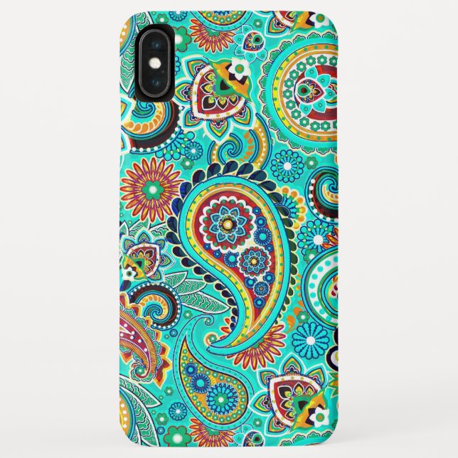 Colourful Abstract Paisley Case-Mate iPhone Case (Back)