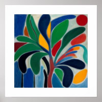 Colourful Abstract Palm Tree
