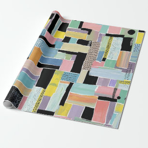 Colourful Abstract Patchwork Pattern (2) Wrapping Paper