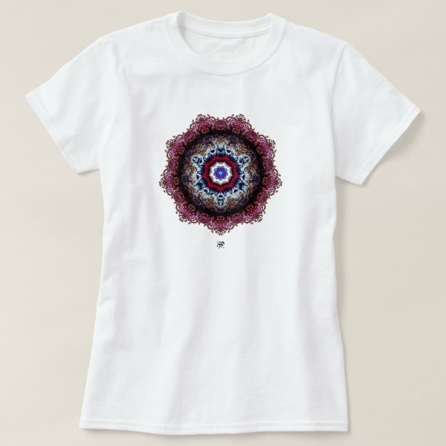 Colourful abstract pattern (alien eye) T-Shirt (Design Front)