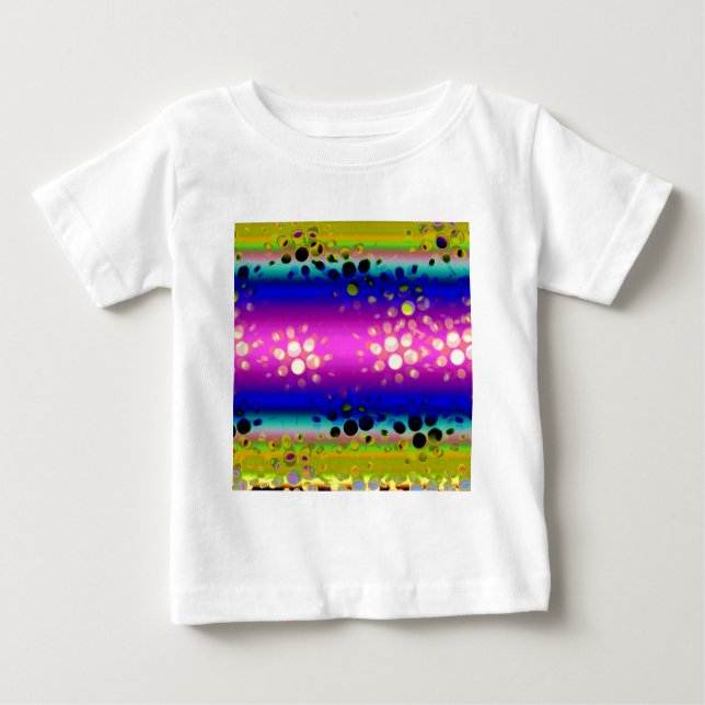 Colourful Abstract Pattern Baby T-Shirt (Front)