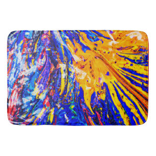 Colourful Abstract Pattern Bath Mat