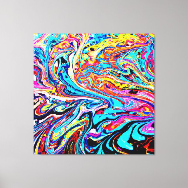 Colourful Abstract Pattern Canvas Print (Front)
