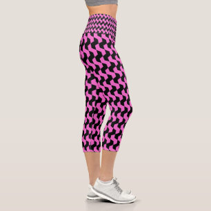 Colourful Abstract Pattern Capri Leggings